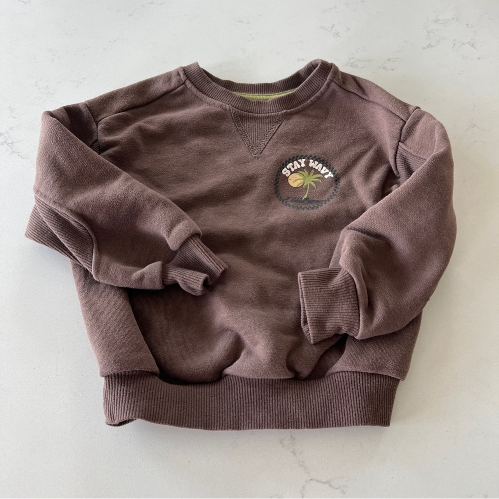 Grayson Mini stay wavy brown sweatshirt - Picture 3 of 7